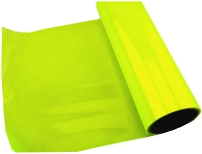 Жълто Електриково Защитно Декоративно Фолио за фарове стопове и мигачи 30 см х 10м - 0