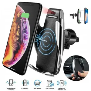 Поставка за телефон с Wireless Charger - Сива