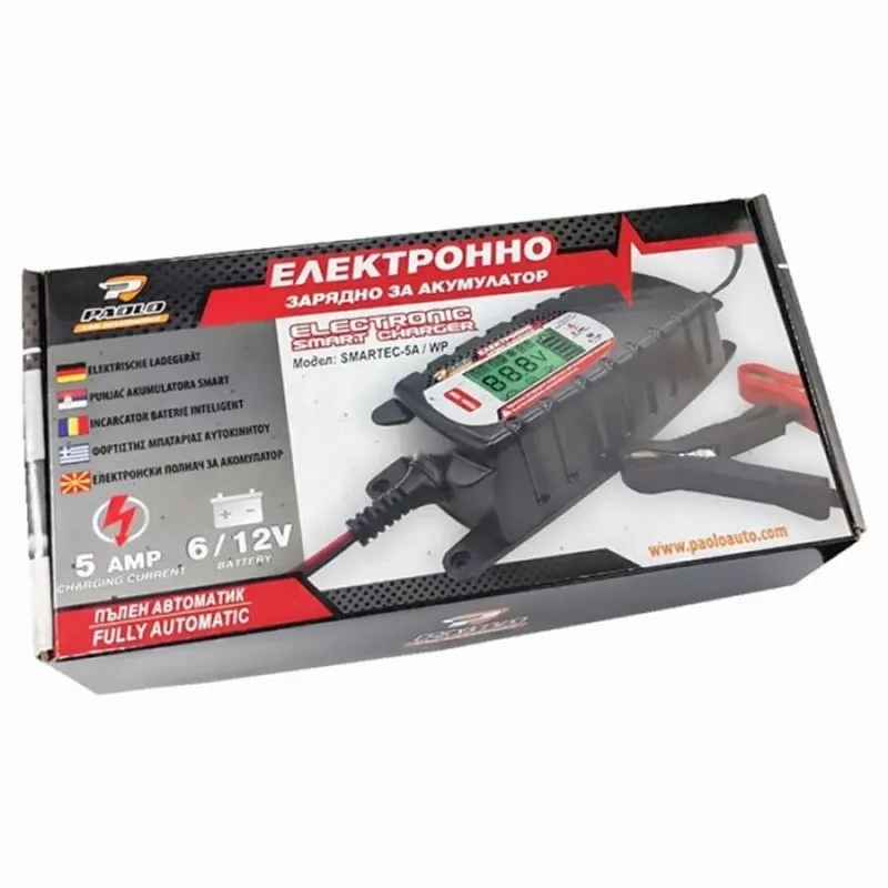 Зарядно за акумулатор смартек 5A/WP - 0