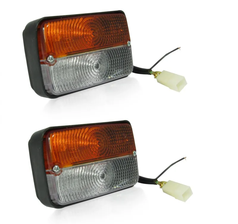 Комплект 2 Броя Преден Габарит с Мигач, За Трактор, Багер, Екскаватор, Подходящ за Massey Ferguson - 0