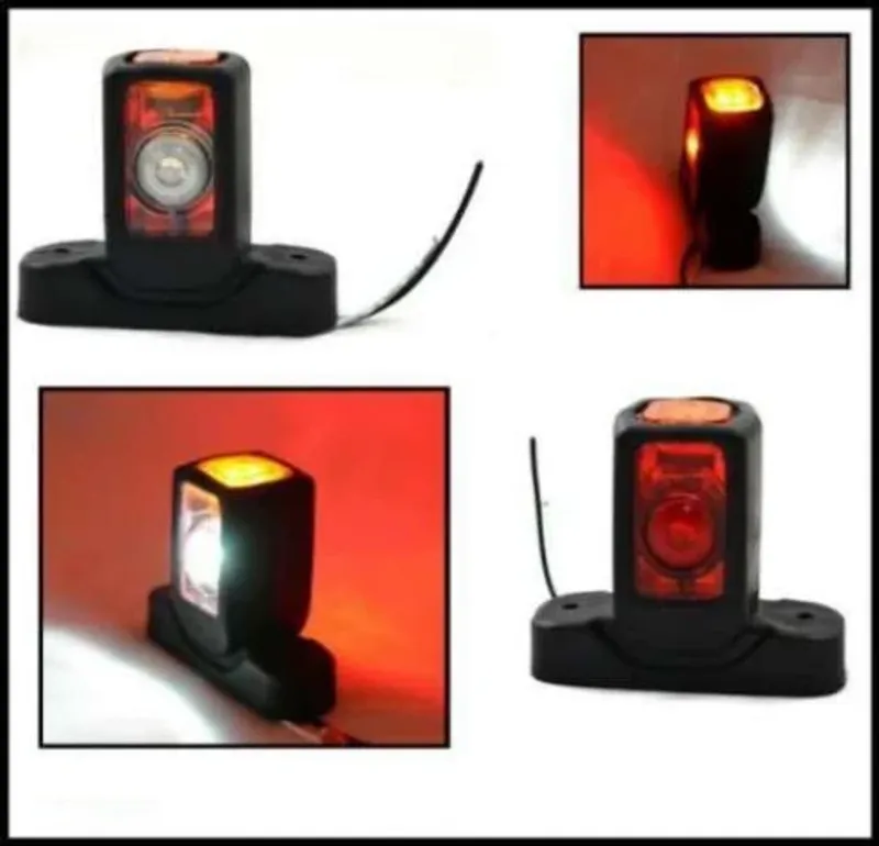 Комплект от 2 броя светодиоднен габарит, токос, рогче 12V за ремаркета, платформи, камиони и др. - 0