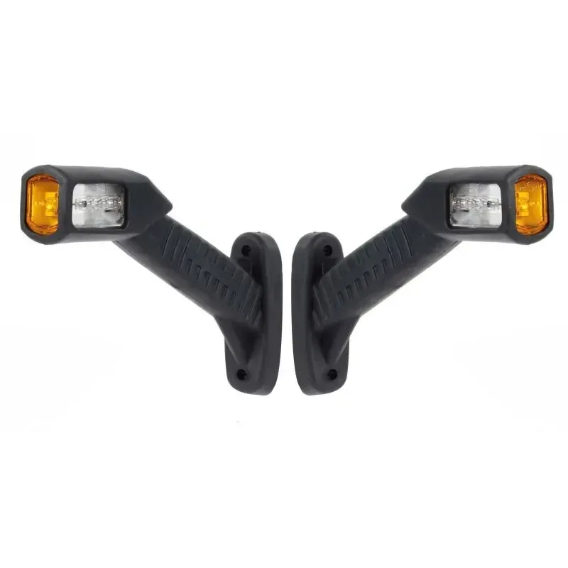 2 броя LED Диодни Странични Рогчета Маркери Габарити Светлини За Камион Тир Ремарке 12V - 0