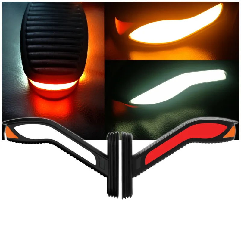 Комплект 2 броя Рогчета Кобра , С Мигач, Неон Ефект, Странични Маркери, Габаритни Светлини за Камион ТИР Ремарке, 19см, 24V - 0