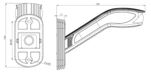 Комплект 2 броя Рогчета Кобра , Динамичен Бягащ Мигач, Неон Ефект, Странични Маркери, Габаритни Светлини за Камион ТИР Ремарке, 19см, 24V