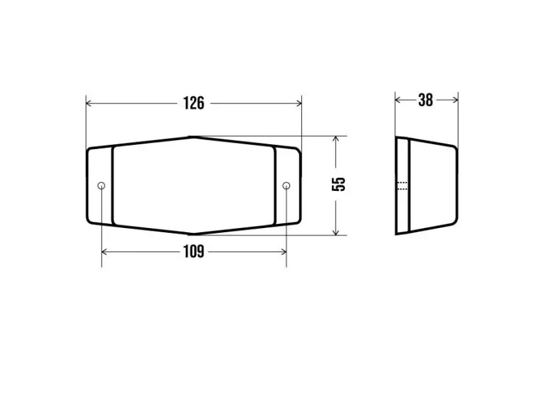 Комплект от 2 бр Габарит Маркер Мигач с крушка крушки оранжево стъкло 12v - 24v за Камион Трактор Багер Селскостопански Машини - 0