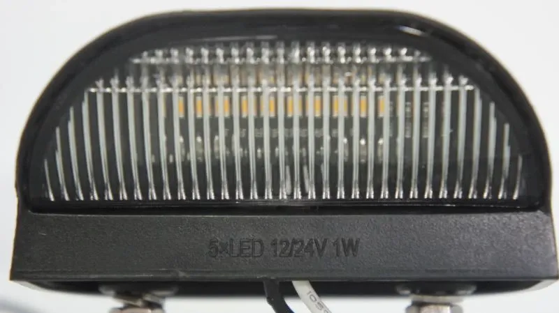 2 Броя Комплект LED Oсветление, Лед Плафон за Регистрационен Номер, 12V-24V, 75X45mm - 0