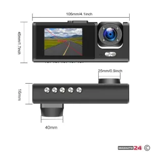 Видеорегистратор с 3 камери - 015