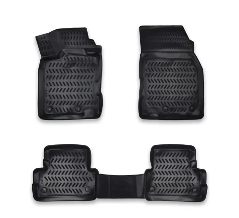 Комплект 4бр. 3D Гумени стелки за купе от TPE гума X-Series за РЕНО RENAULT KADJAR - 0