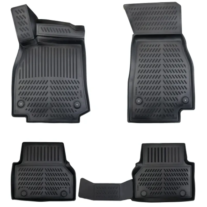 Комплект 4бр. 3D Гумени стелки за купе от TPE гума X-Series за AUDI A6 C8 2018+ - 0