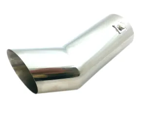 Универсален хромиран накрайник за ауспух вход 63мм