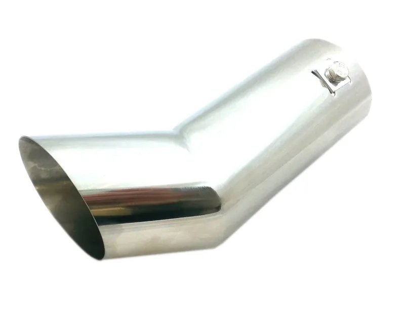 Универсален хромиран накрайник за ауспух вход 63мм - 0
