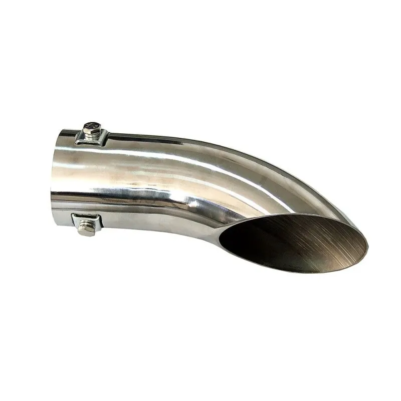 Универсален накрайник за ауспух на автомобил, Хром, 30-54мм, Дължина 18см - 0