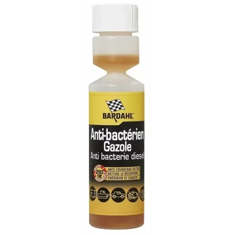 Добавка против Бактерии Bardahl DAB, Дизел - 250 ml - 0