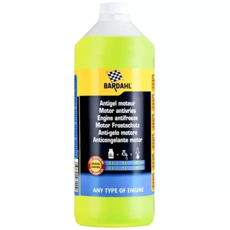 Антифриз BARDAHL Универсален, Концентрат, Жълт - 1L - 0