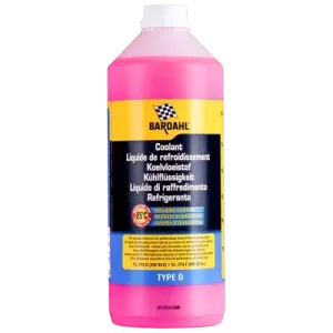 Антифриз BARDAHL - готов за употреба -25°С. Type D, червен 1л