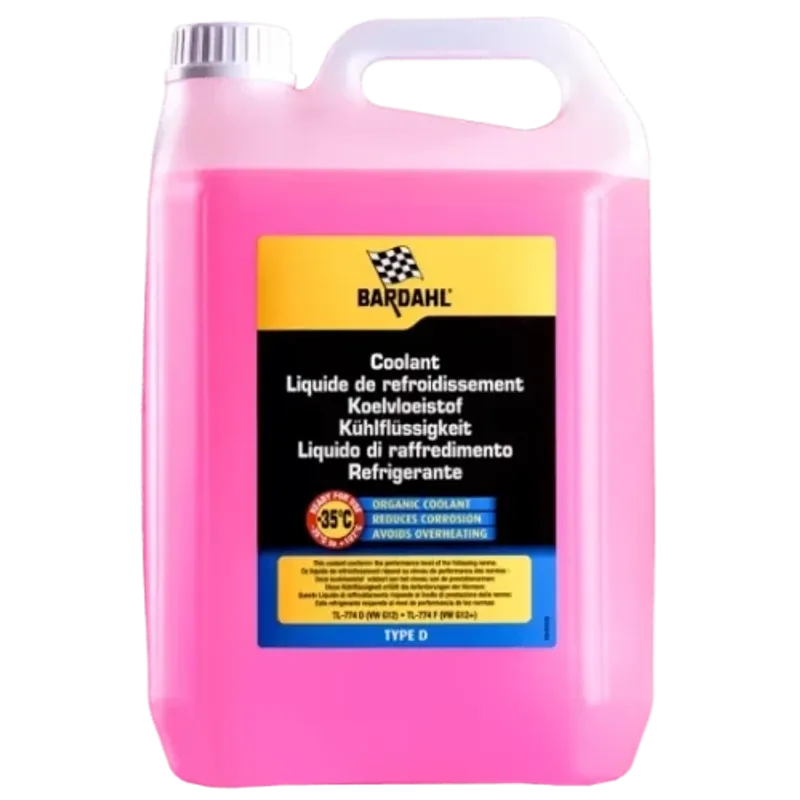 Антифриз BARDAHL. Готов за употреба -35°С., червен 5L - 0