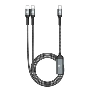 Кабел Phone Planet 2в 1 - Type C-CC 1.2m 100W