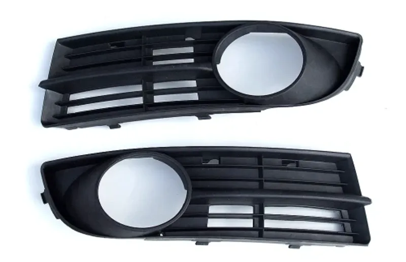 КОМПЛЕКТ ЛЯВА И ДЯСНА РЕШЕТКА, РЕШЕТКИ ЗА ПРЕДНА БРОНЯ С ДУПКА ЗА ХАЛОГЕН ЗА VW TOURAN ФОЛКСВАГЕН ТУРАН 2003-2006 - 0