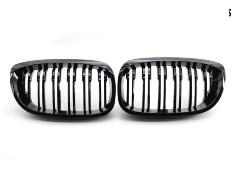 Бъбреци Решетки за БМВ BMW E46 Facelift Фейслифт 2002-2005 Черен Гланц - 0