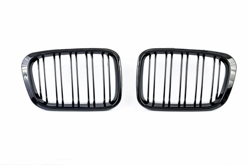 Двойни Бъбреци Решетки за БМВ BMW E46 Преди Фейслифта 1998-2001 Черен Гланц - 0