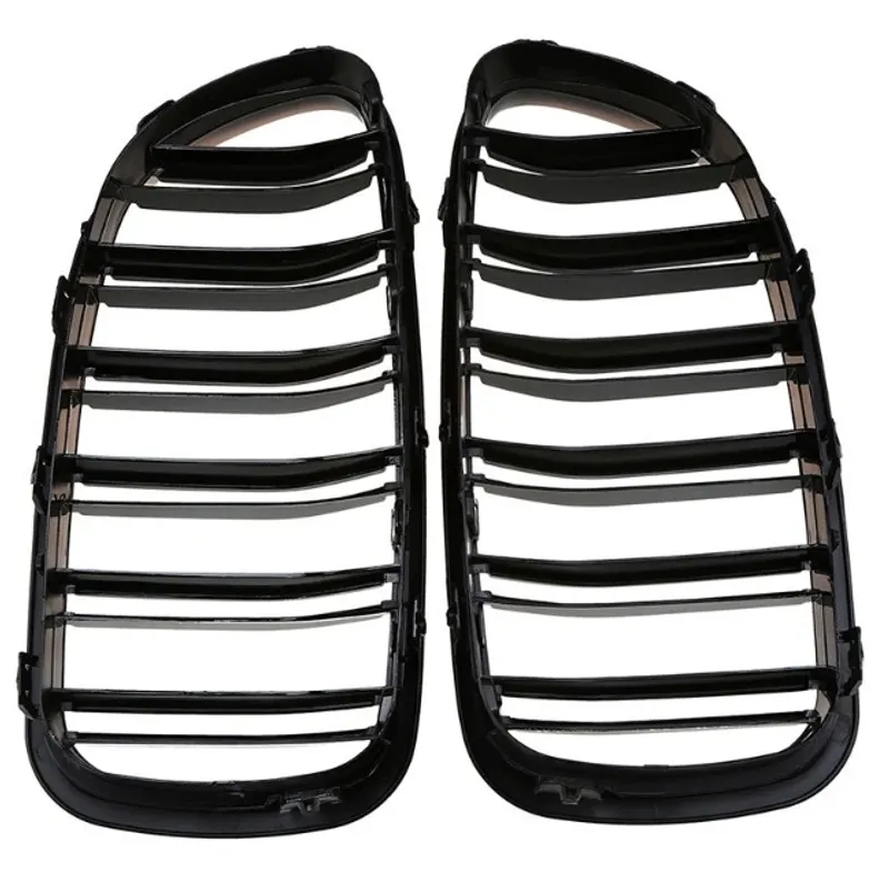 Бъбреци Решетки За БМВ BMW F10 F11 Черен Гланц Лак М5 Тип След 2010 - 0