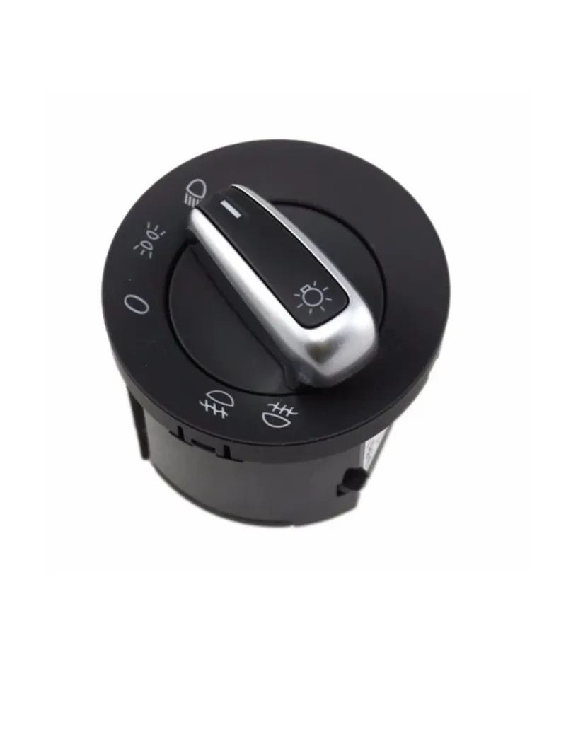 Ключ Бутон За Фарове Светлини VW Golf 5 Passat B6 Голф 5 6 Touran Scirocco Caddy Jetta Хром Без Ауто Функия 3C8941431C 5ND941431A - 0