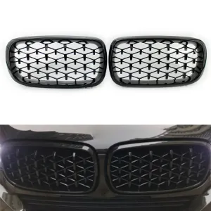 Бъбреци Решетки за BMW X5 E70 / X6 E71 (2007-2013)Diamond Style Черен Гланц