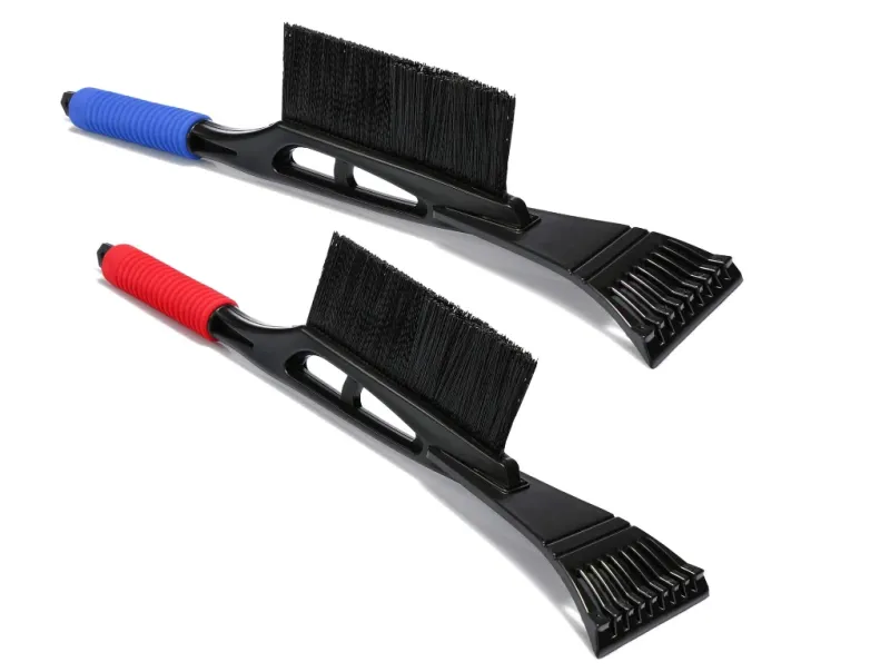 1бр Стъргалка за лед с четка за сняг синя - 0