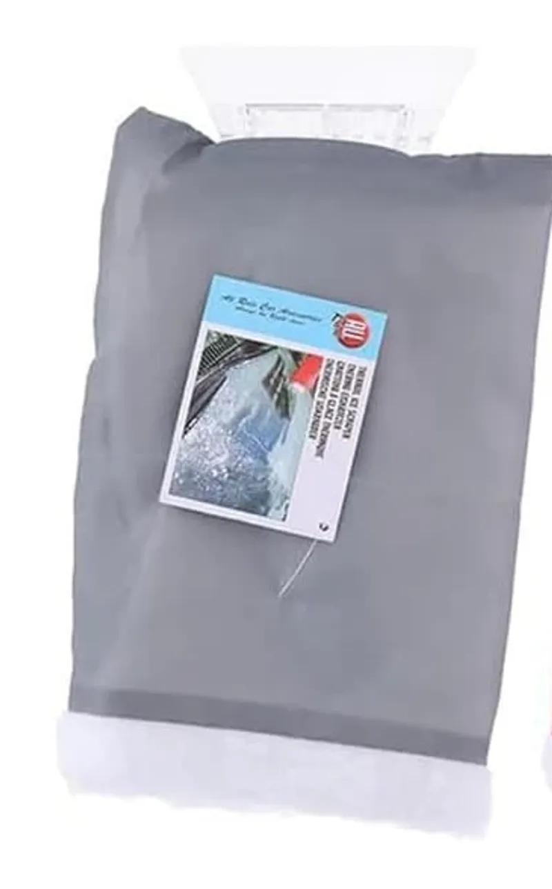 Стъргалка за лед с ръкавица сива - 0