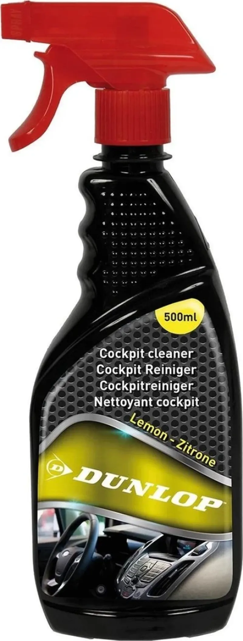 Препарат спрей за почистване на табло Лимон Dunlop 500ml - 0