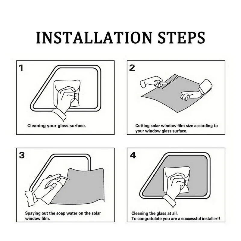 50 СМ X 3 Метра 50% Светло Черно Авто Фолио за затъмняване на стъкла прозорци + нож шпатула и кутия - 0