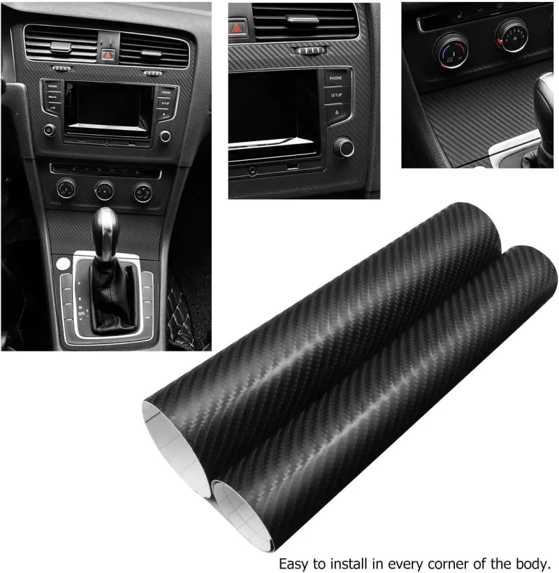 7D Декоративно автомобилно фолио 1.52 X 18M черен карбон BLACK CARBON - 0