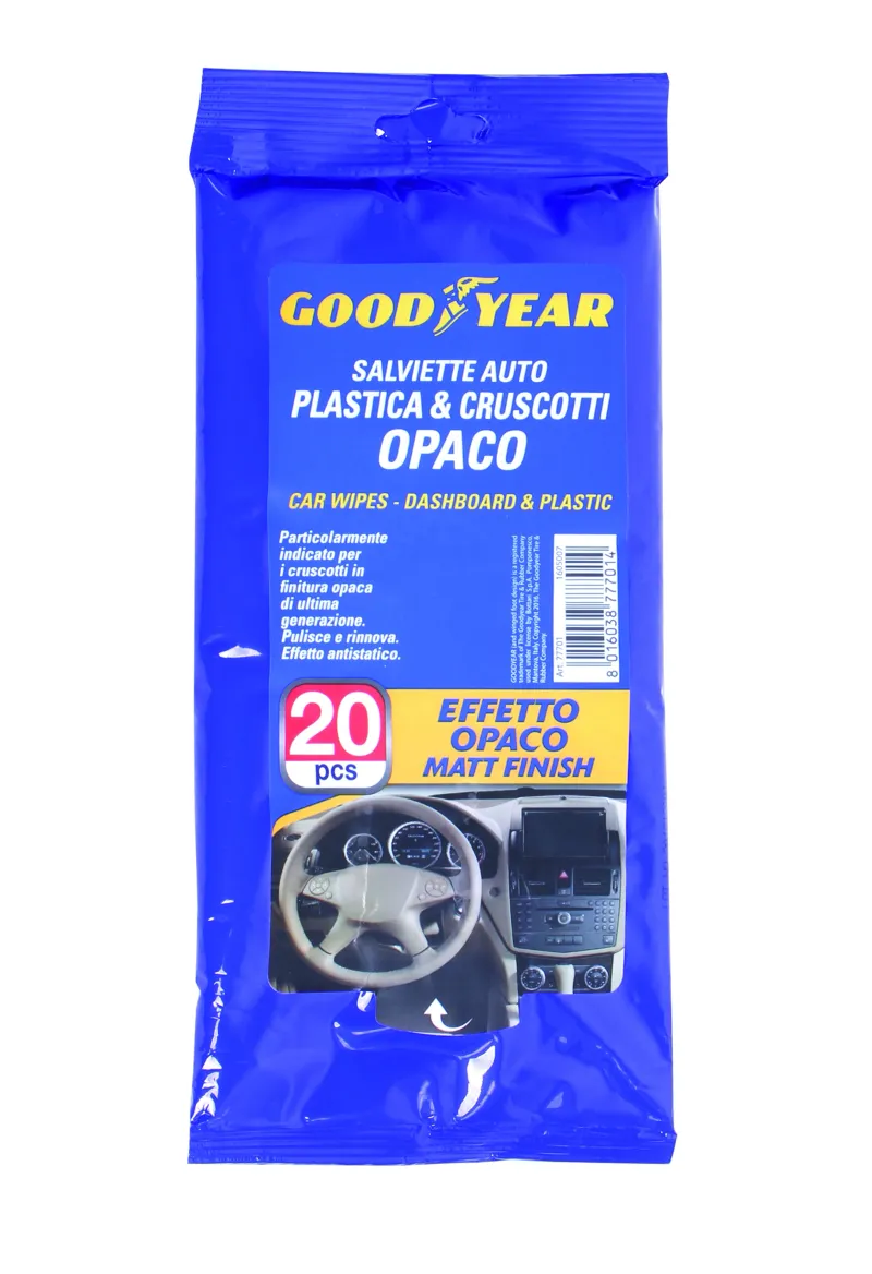 Мокри кърпи за почистване на табло с матов ефект 20 броя Goodyear Гудиър - 0