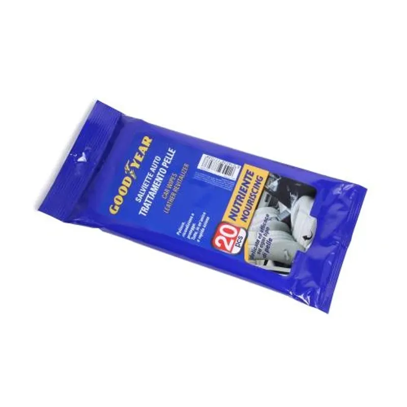 Мокри кърпи за почистване на кожа и кожени повърхности 20 броя Goodyear Гудиър - 0