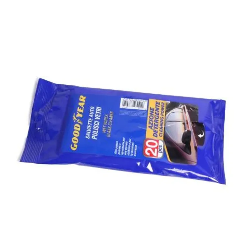 Мокри кърпи за почистване на стъкла и стъклени повърхности 20 броя Goodyear Гудиър - 0