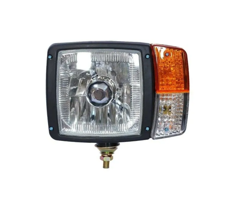 Ляв Кристален Фар С Букса Фар с Mигач Габарит За Трактор Багер Комбайн Фадрома Снегорин и др. - 0