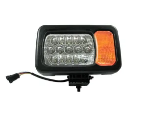 Ляв фар 16LED къси / дълги светлини мигач рефлектор подходящ за трактор комбайн багер и др.