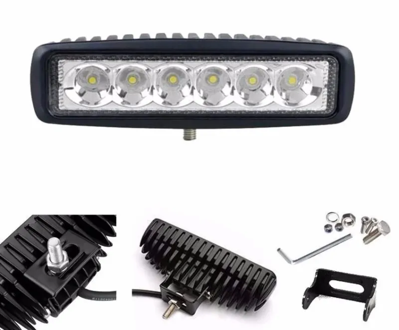 Универсален Лед LED Халоген Фар DRL дневни светлини 12V - 24V за автомобил офроуд бус ван камион - 0