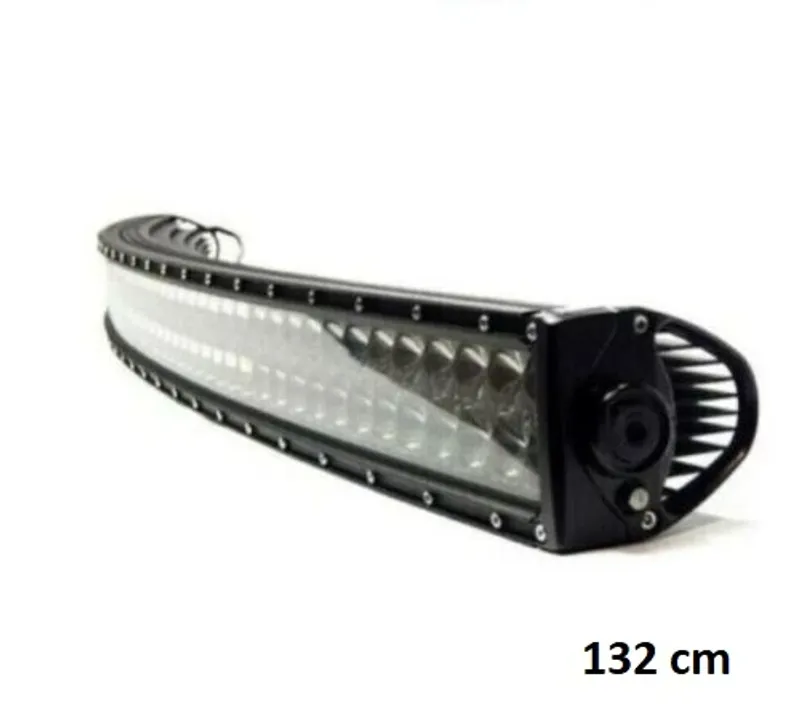 132 cm x 5.5 cm Slim Tънък Извит Мощен Диоден ЛЕД БАР LED Bar 300W 100 Led 12- 24V за Атв Джип 4х4 Offroad Камион Aвтомобил и др. - 0