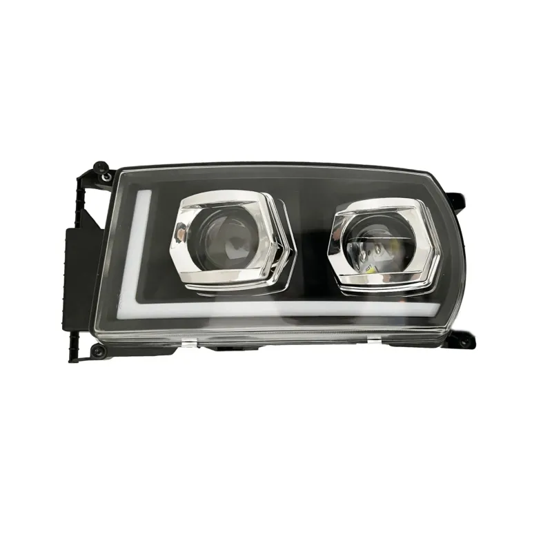 Ляв LED Лед диоден преден фар с DRL дневна светлина за камион Scania P G R S R420 R500 R520 R620 P500 24V - 0