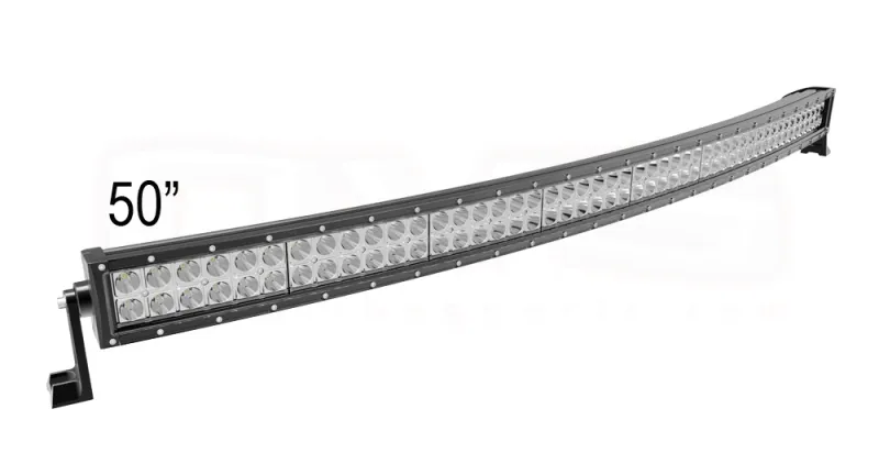 Извит 127См 288W Мощен Led Bar Лед Диоден Бар Прожектор с насочена бяла светлина 12V 24V - 0