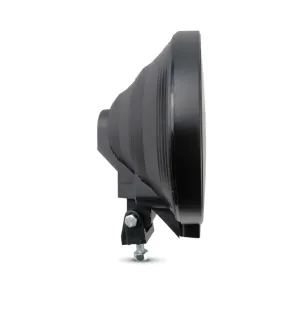 23см SIM BLACK EIDITION Кръгъл халогенен фар светлини за мъгла с насочена светлина с черно стъкло + LED Angel Eye ЛЕД Функция Ангелски Очи оранжева светлина 12V - 24V E- mark