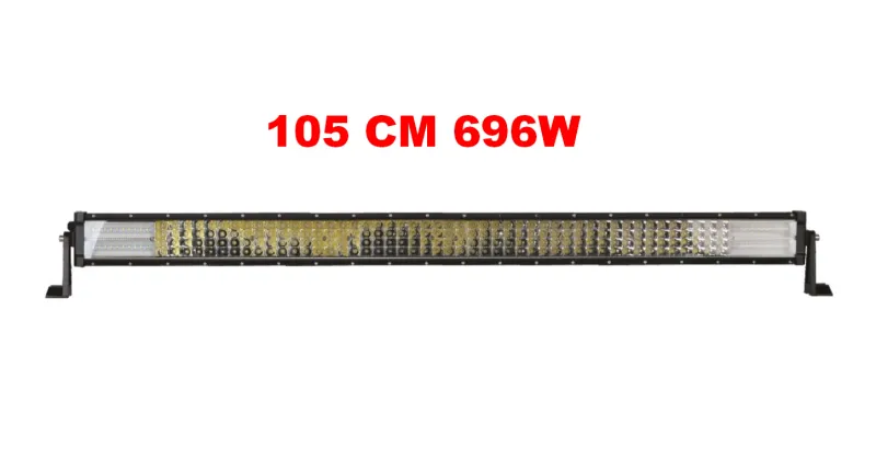 105 См 696W Мощен 7D 7Д Led Bar Лед Диоден Бар Прожектор 12V 24V 4 Редов - 0