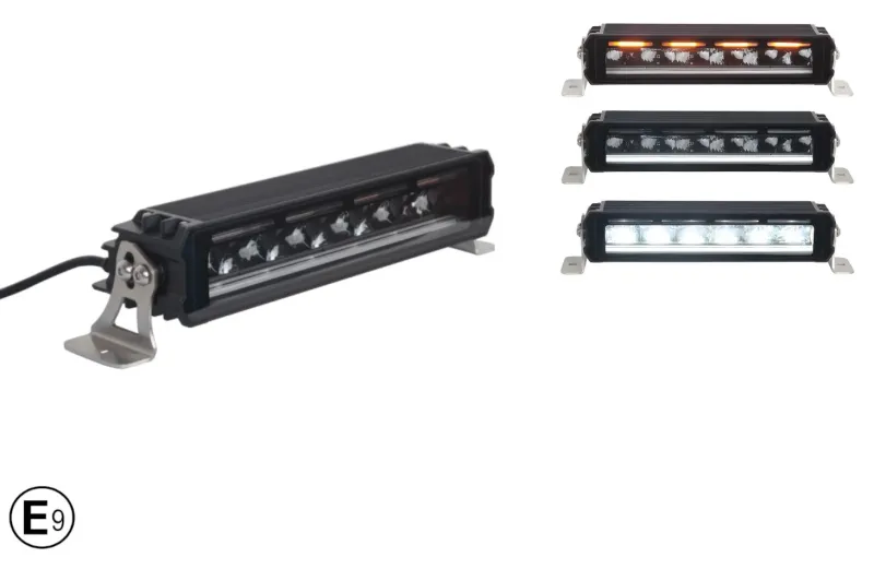 30.5 cm / 12 Инча 12V - 24V Висококачествен Led Bar Лед Бар Диоден Прожектор с бяла DRL габаритна светлина и оранжева аварийна блиц 4800LM - 0