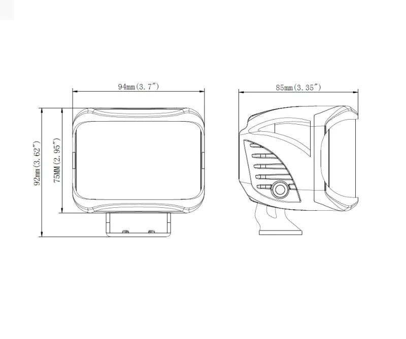 8 LED 20W 1600LM Универсален Халоген Работна Лампа Бяла Светлина 12-24V за Ролбар АТВ Джип 4Х4 - 0