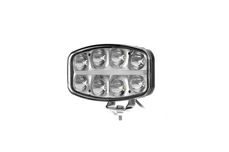 Нов мощен 64W LED Лед Фар Халоген с Три Функции Неон Neon ефект 12-24V Бяла светлина 6500LM - 0