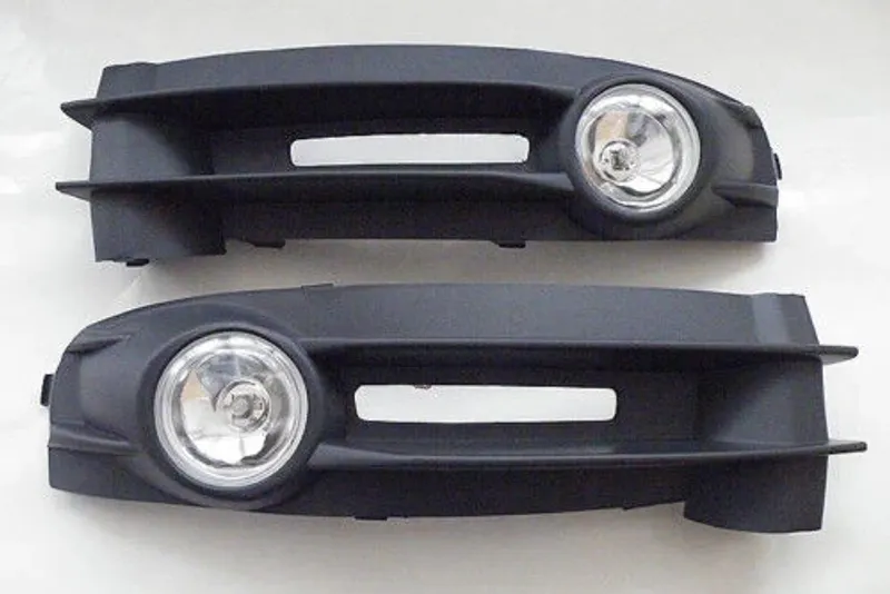 Нов комплект за директно заместване, халогени с решетки и LED ЛЕД крушки , фарове за мъгла за Volkswagen Фолксваген CADDY Кади 2003-2009 - 0