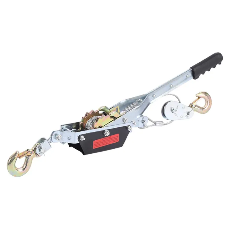 Ръчна лебедка-скрипец със стоманено въже товароподемност - 4 тона - 0