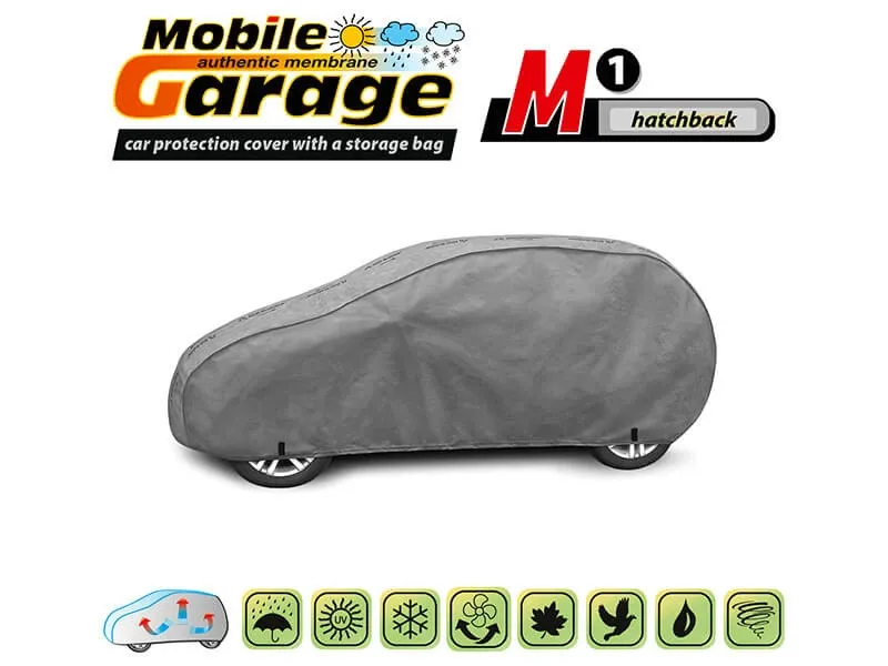 Висококачествено Покривало Kegel серия Mobile Garage размер M1 за хечбек 355-380см x 126-136см, сиво - 0