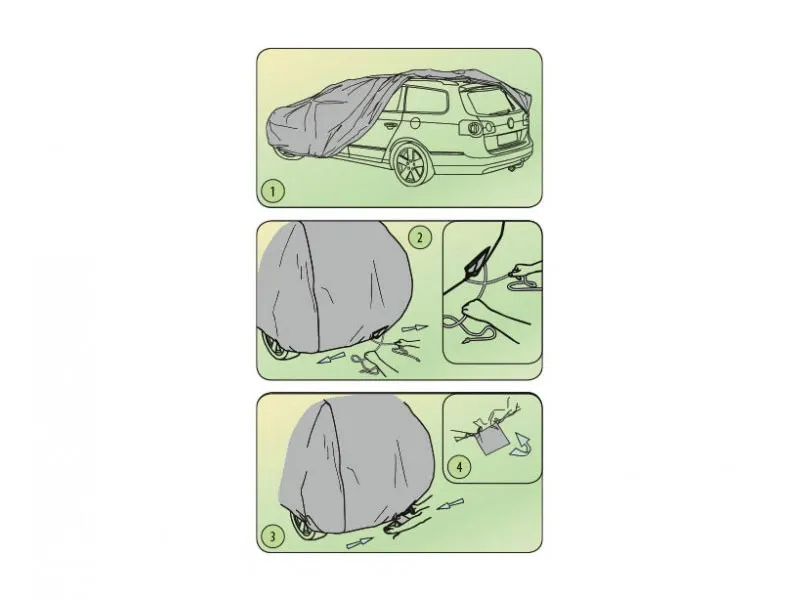 Висококачествено Покривало Kegel за Джип SUV OFF-ROAD Серия Mobile Garage размер XL 450 - 510см х 150 - 160см - 0